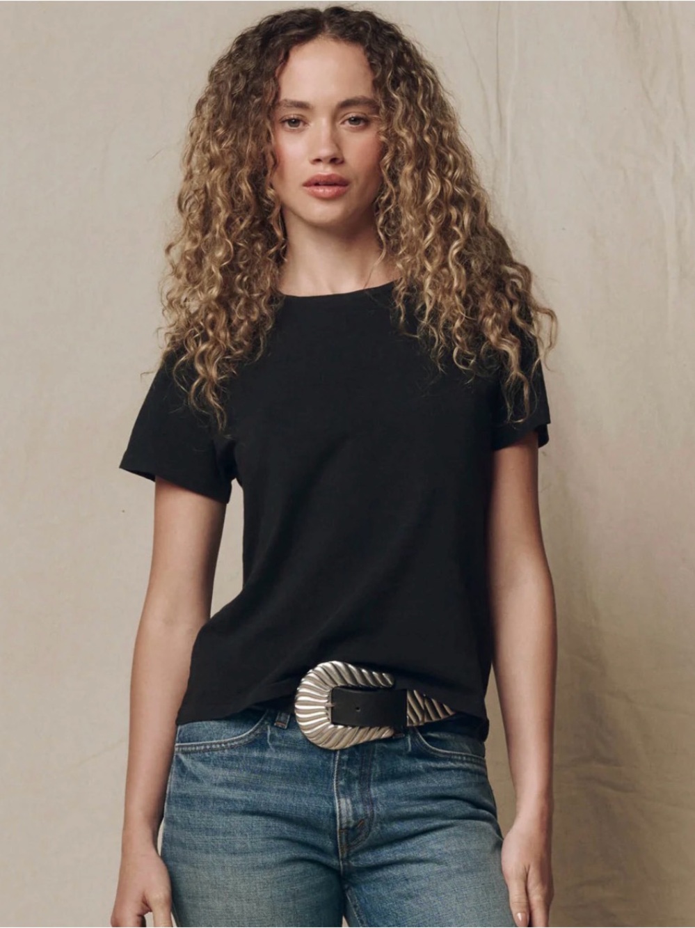 The Great - little black tee